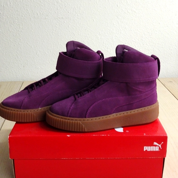 PUMA women's PLATFORM MID OW SNEAKER - Picture 2 of 6